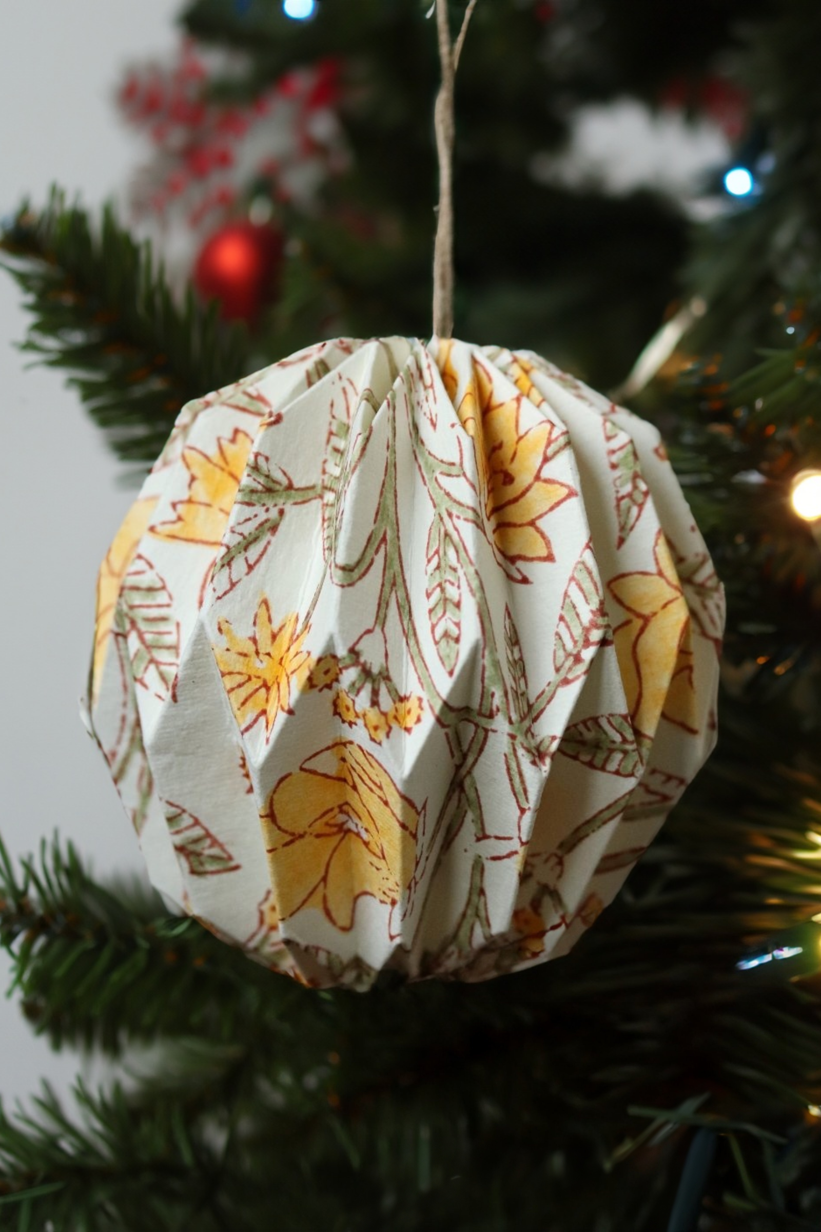 Kerstbal papier