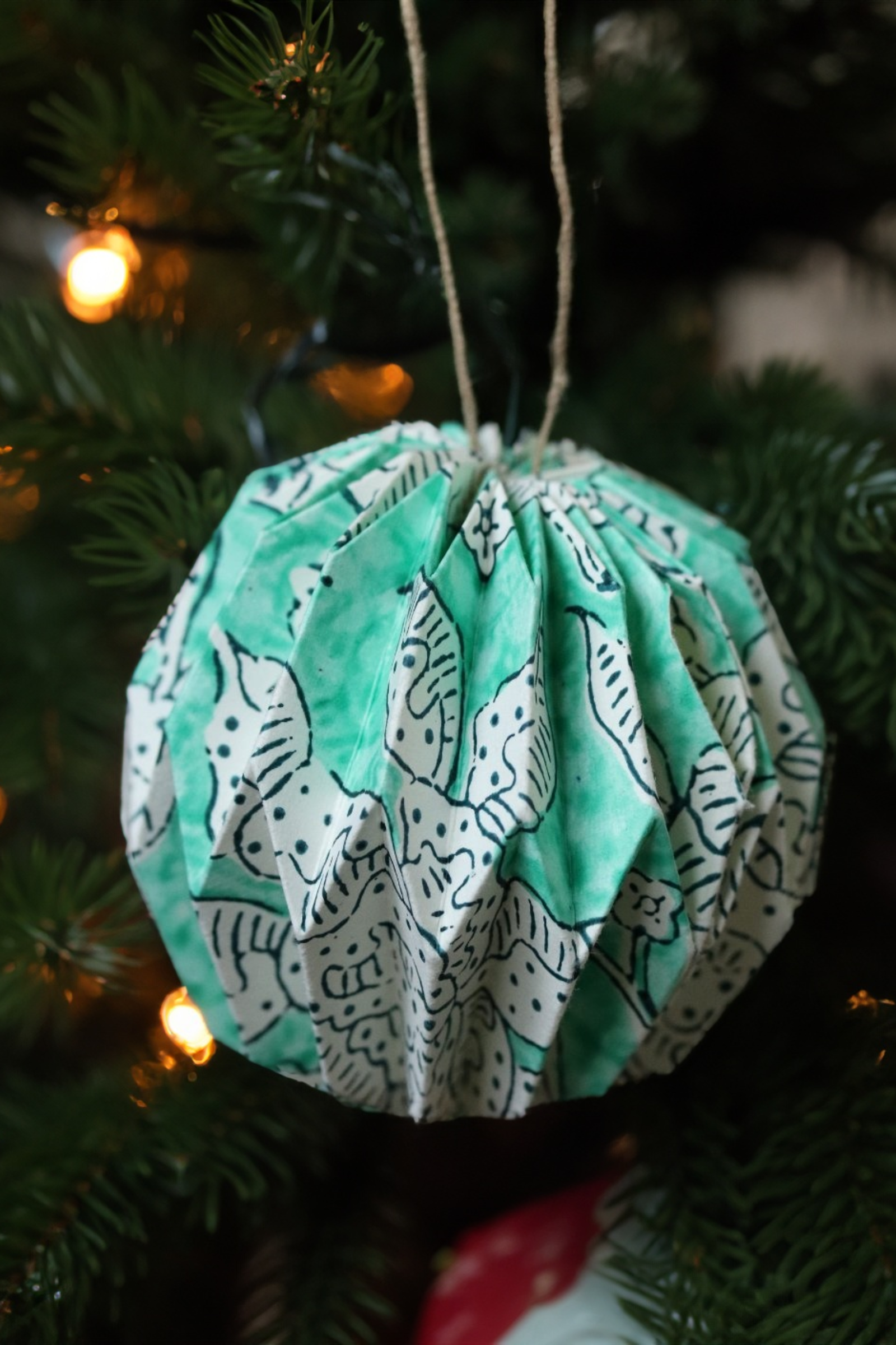 Kerstbal papier
