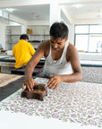 blockprint tafelkleed