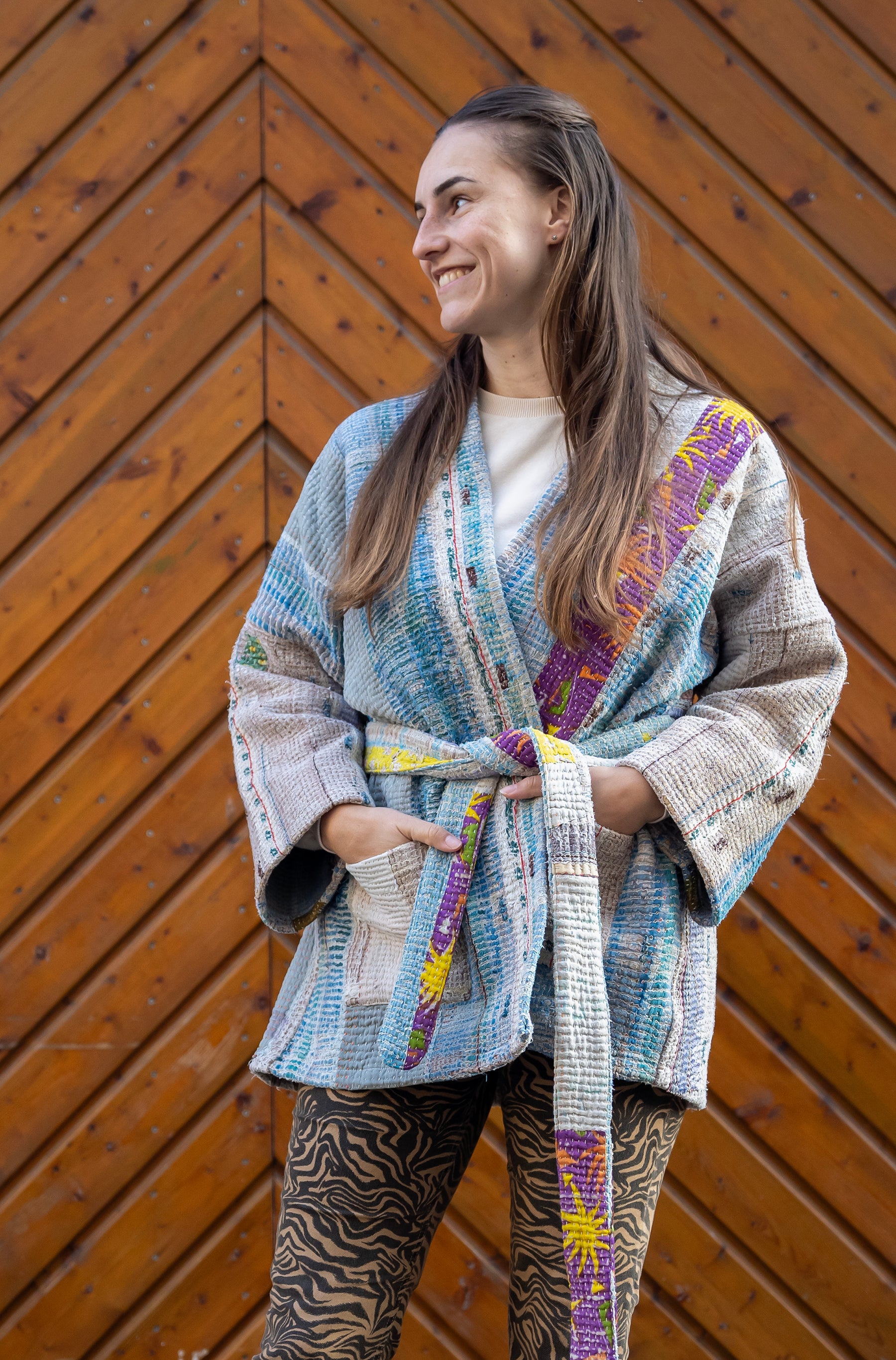 Vintage kantha jacket, anctic jacket