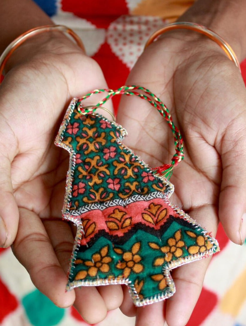 Christmas Tree Saree
