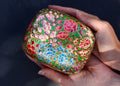 Handbeschilderd doosje - Groen