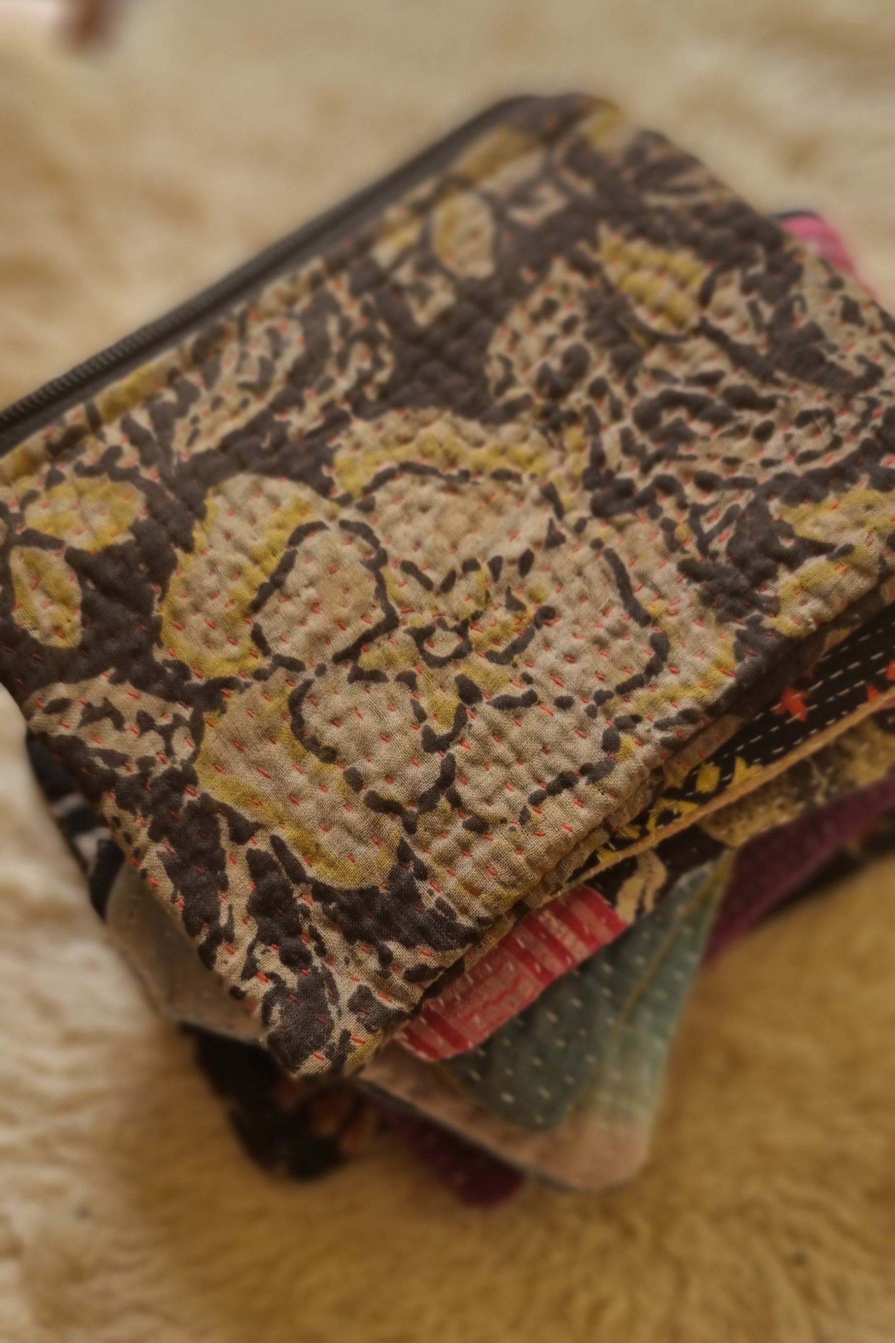 Vintage Kantha Pouch