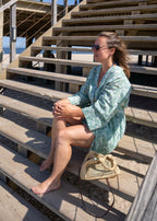 Kimono Sana, katoenen kimono, blockprint kimono