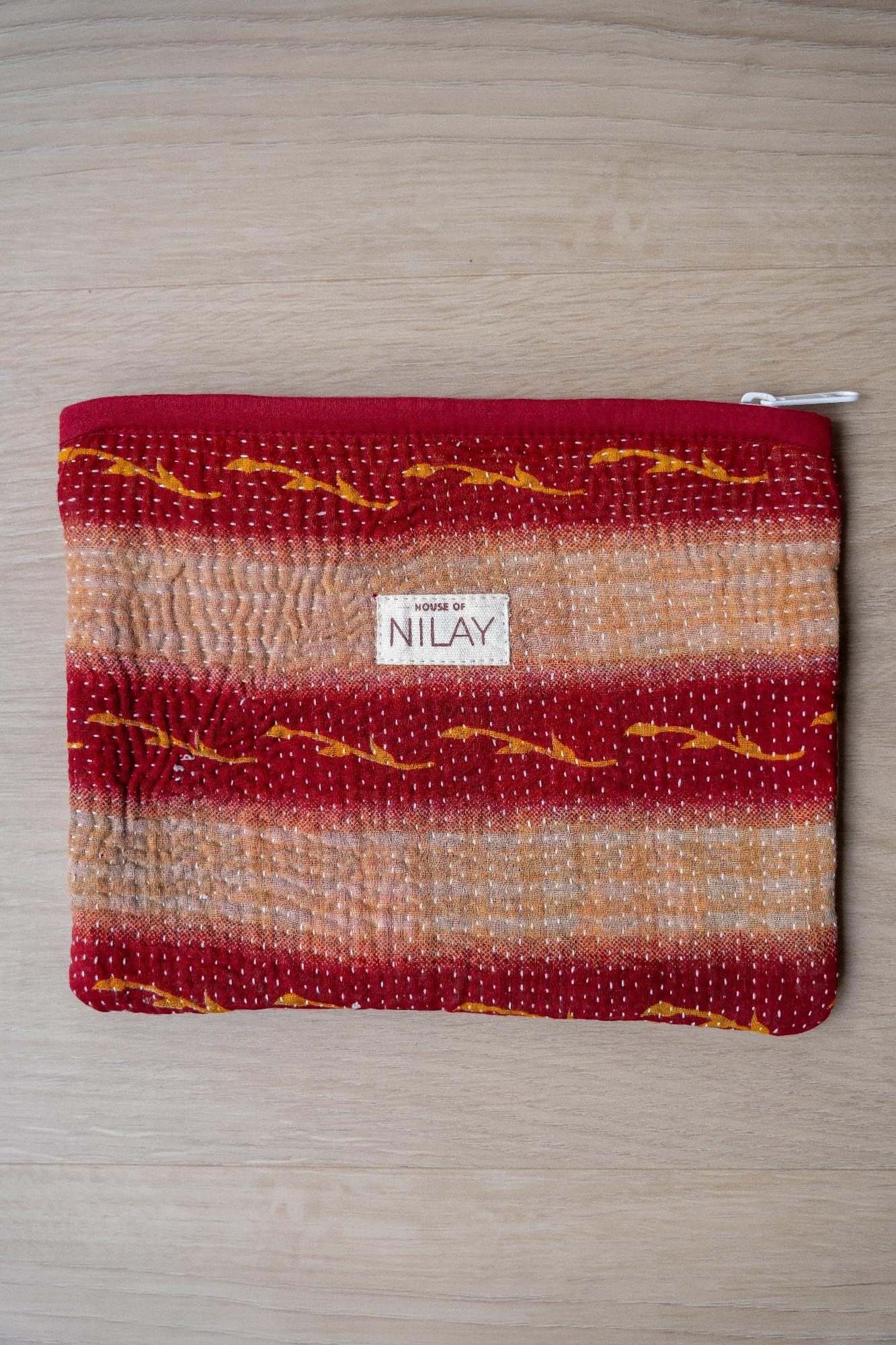 kantha pouch