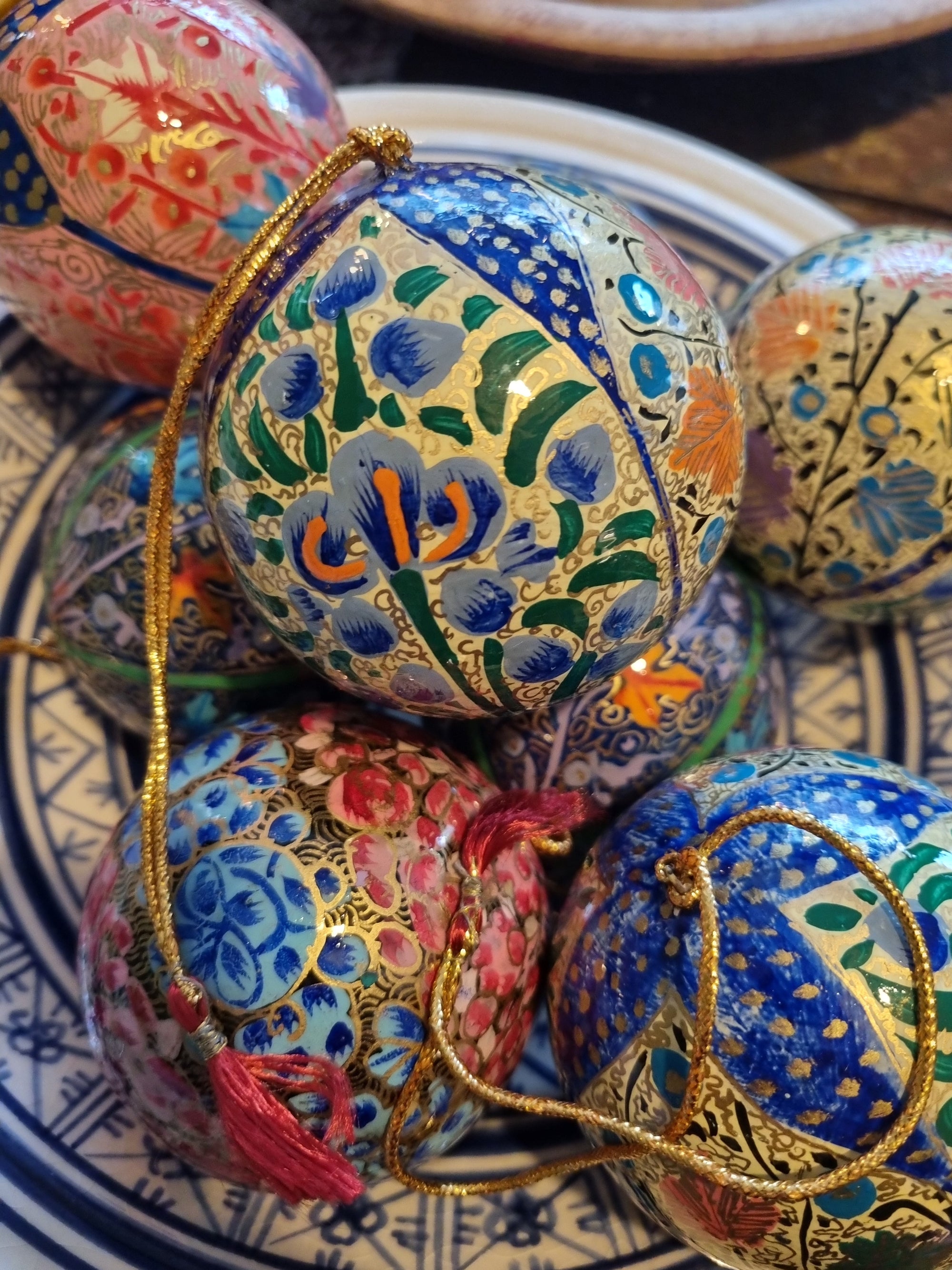 Handbeschilderde kerstbal