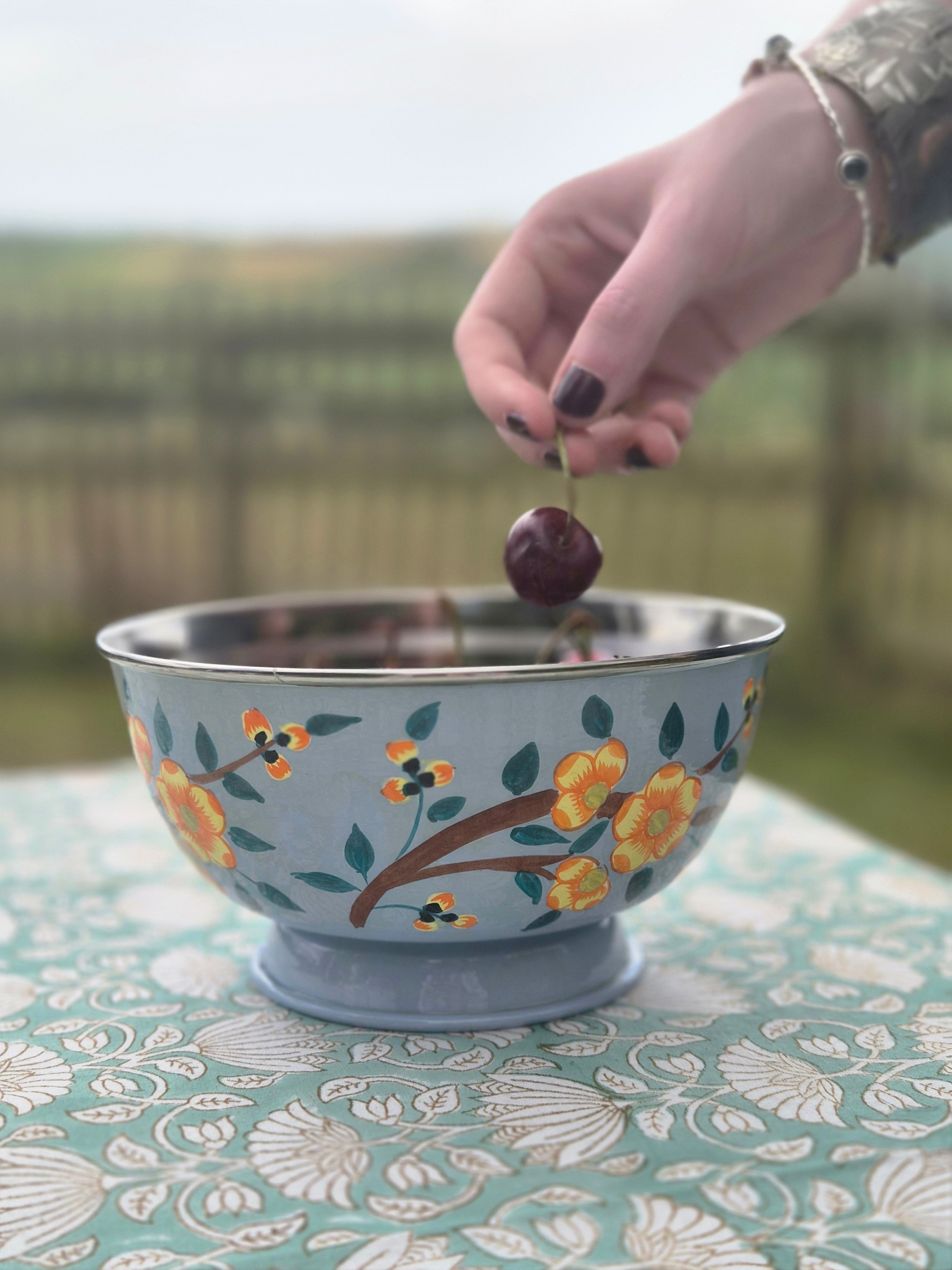 Handbeschilderde bowl