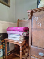 Vintage Kantha quilt / bedsprei (215x135 cm)