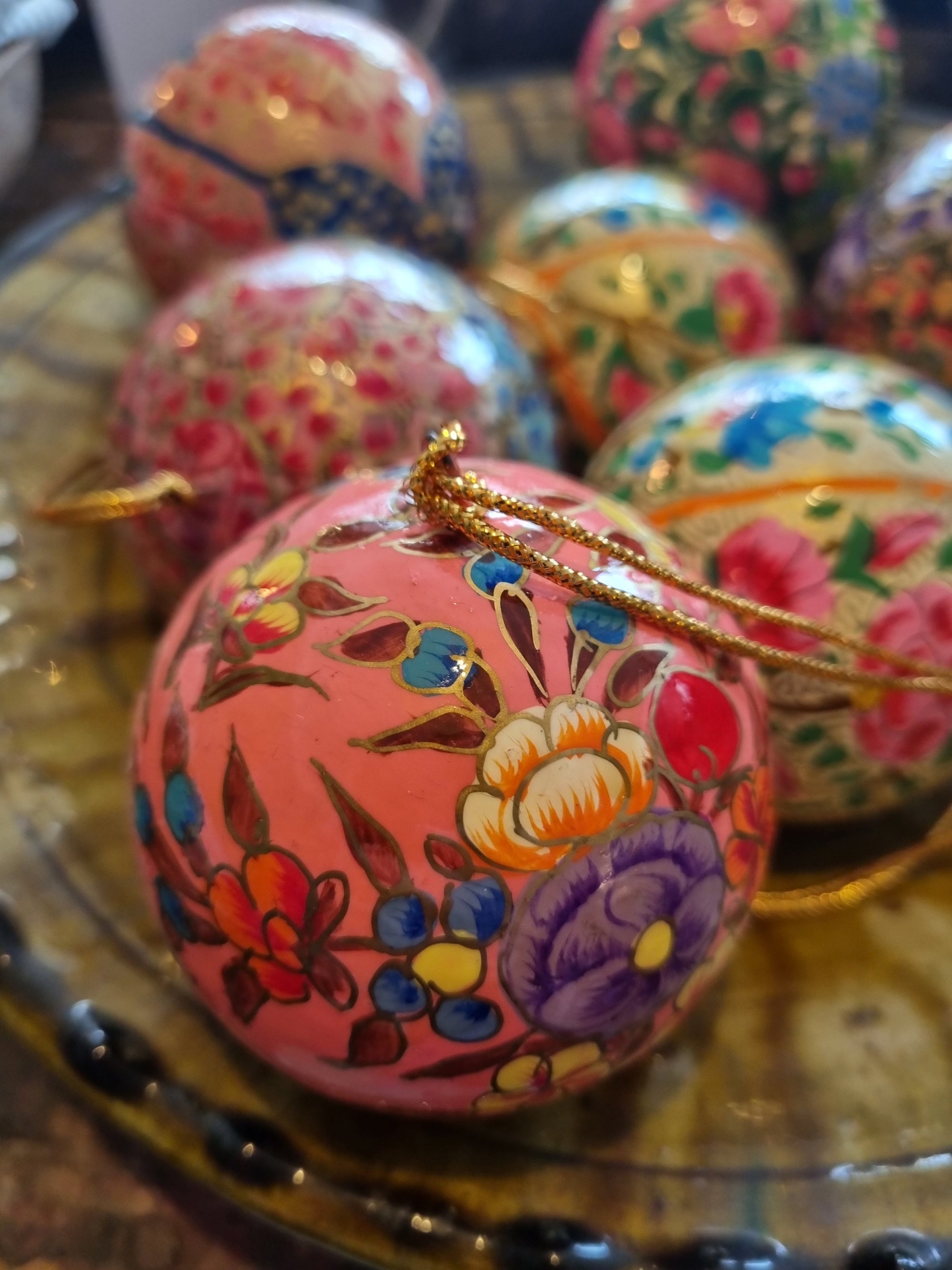 Handbeschilderde kerstbal