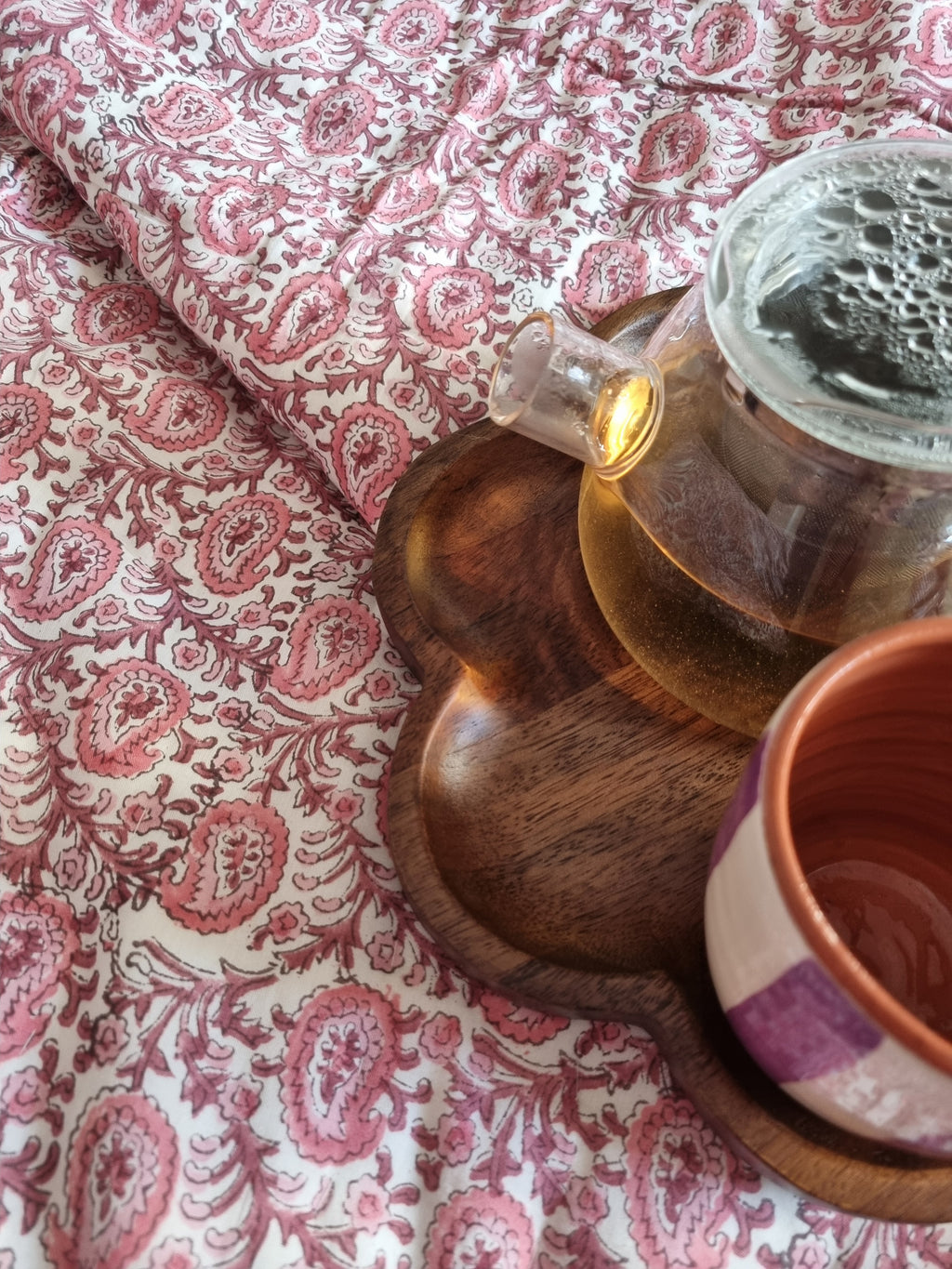 Quilt/Sprei Paisley Pink