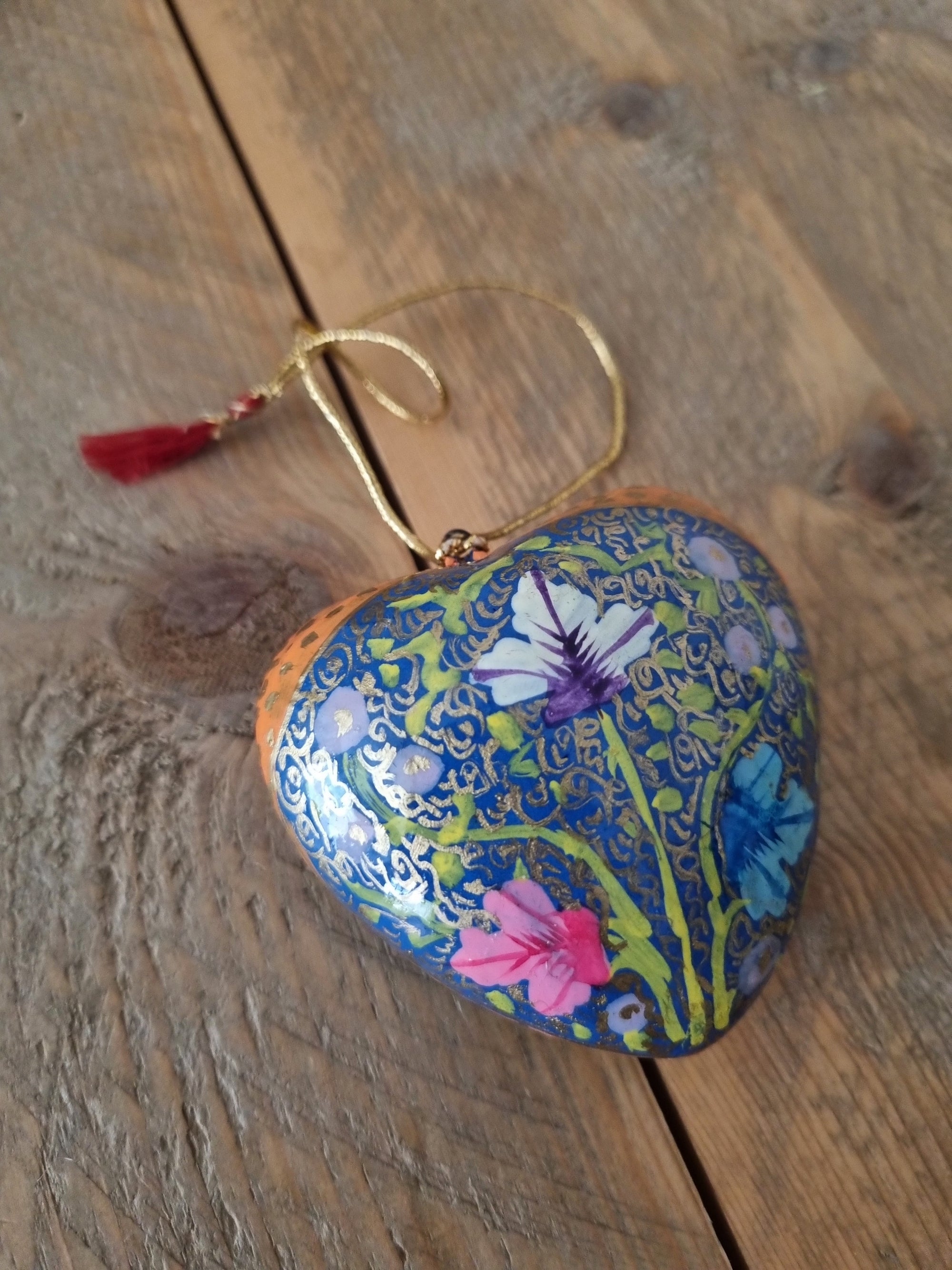 Handbeschilderd kersthart