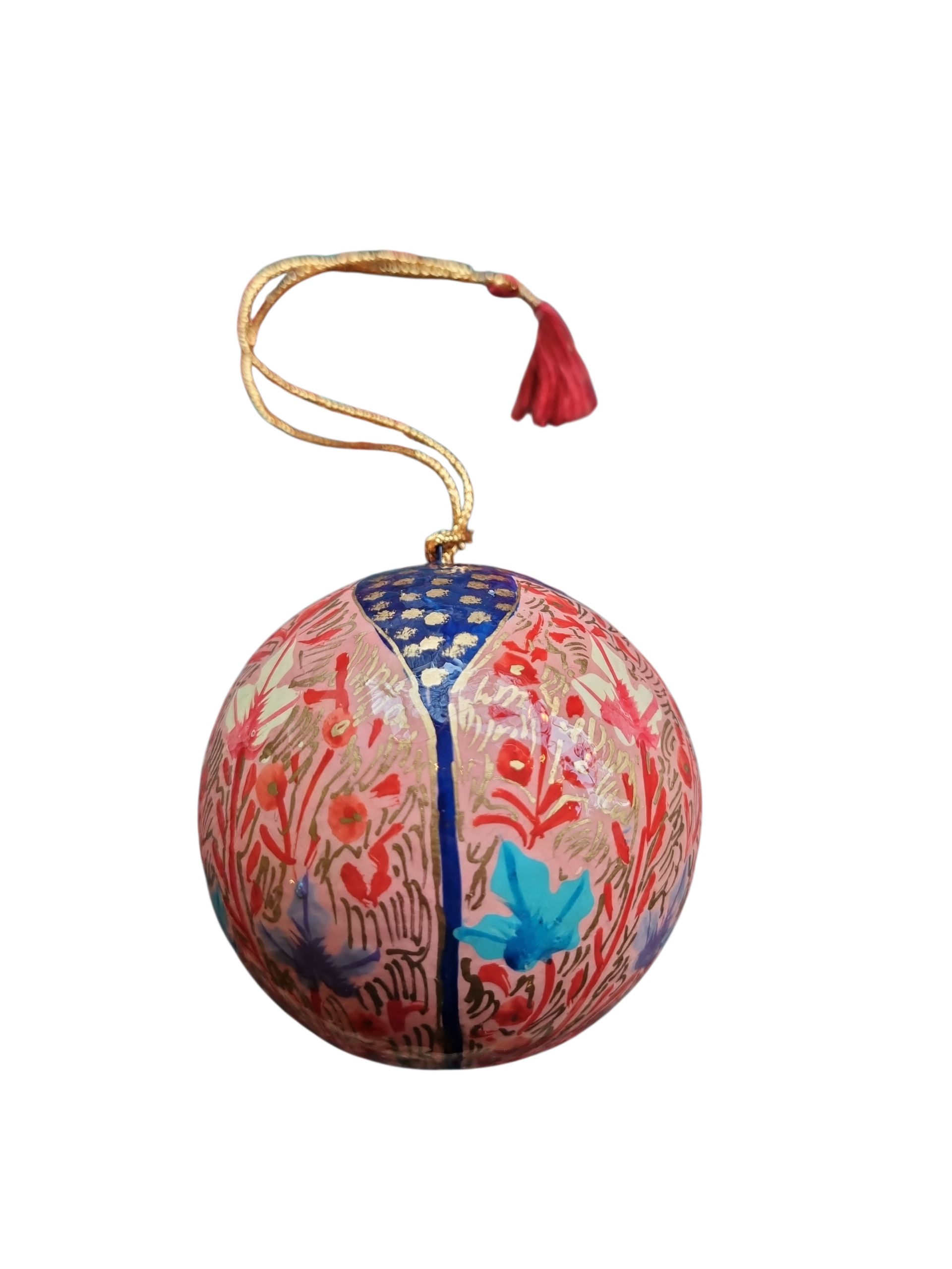 Kerstbal, handbeschilderd