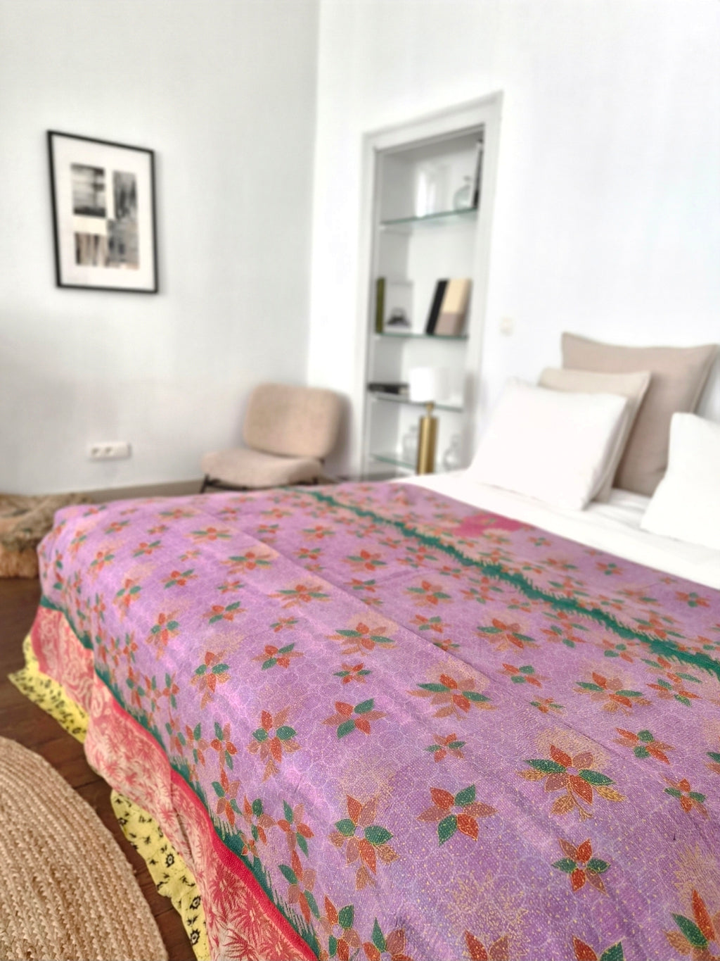 Vintage Kantha Quilt/Sprei