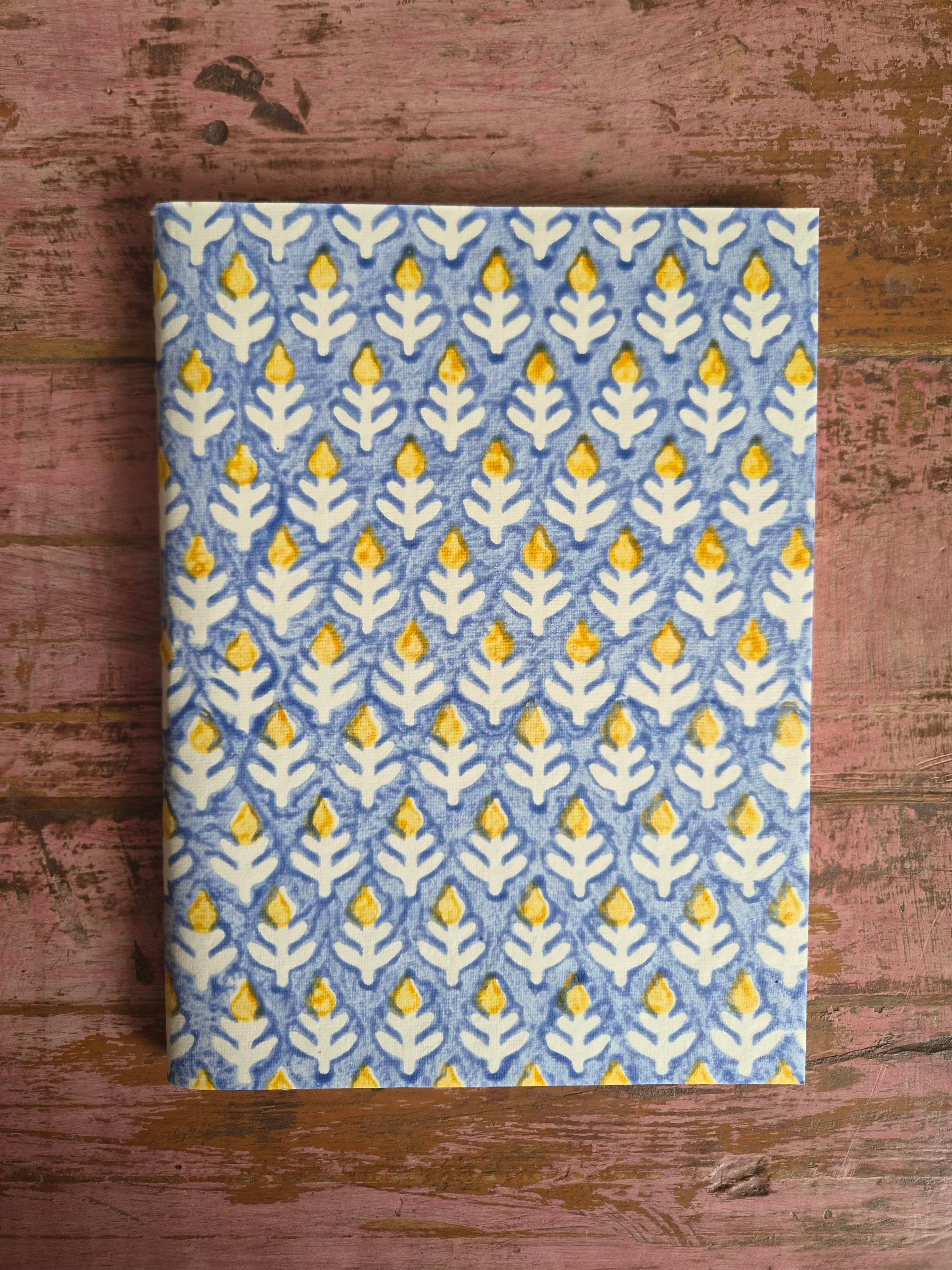Notebook Soft Cover Blauw/Geel