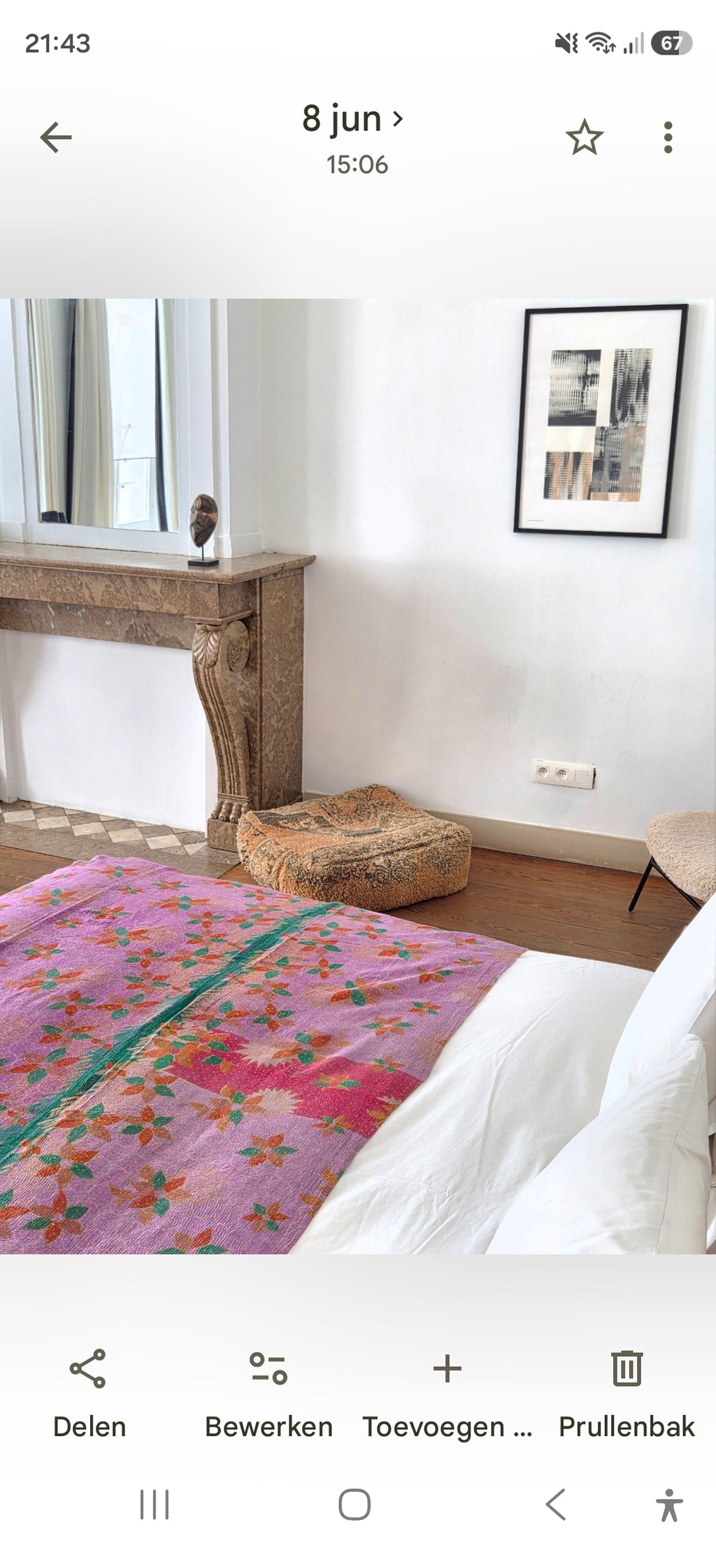 Vintage Kantha Quilt/Sprei