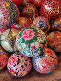 Kerstbal Roze/Groen
