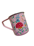 Handbeschilderd mok roze