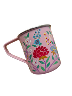Handbeschilderd mok roze