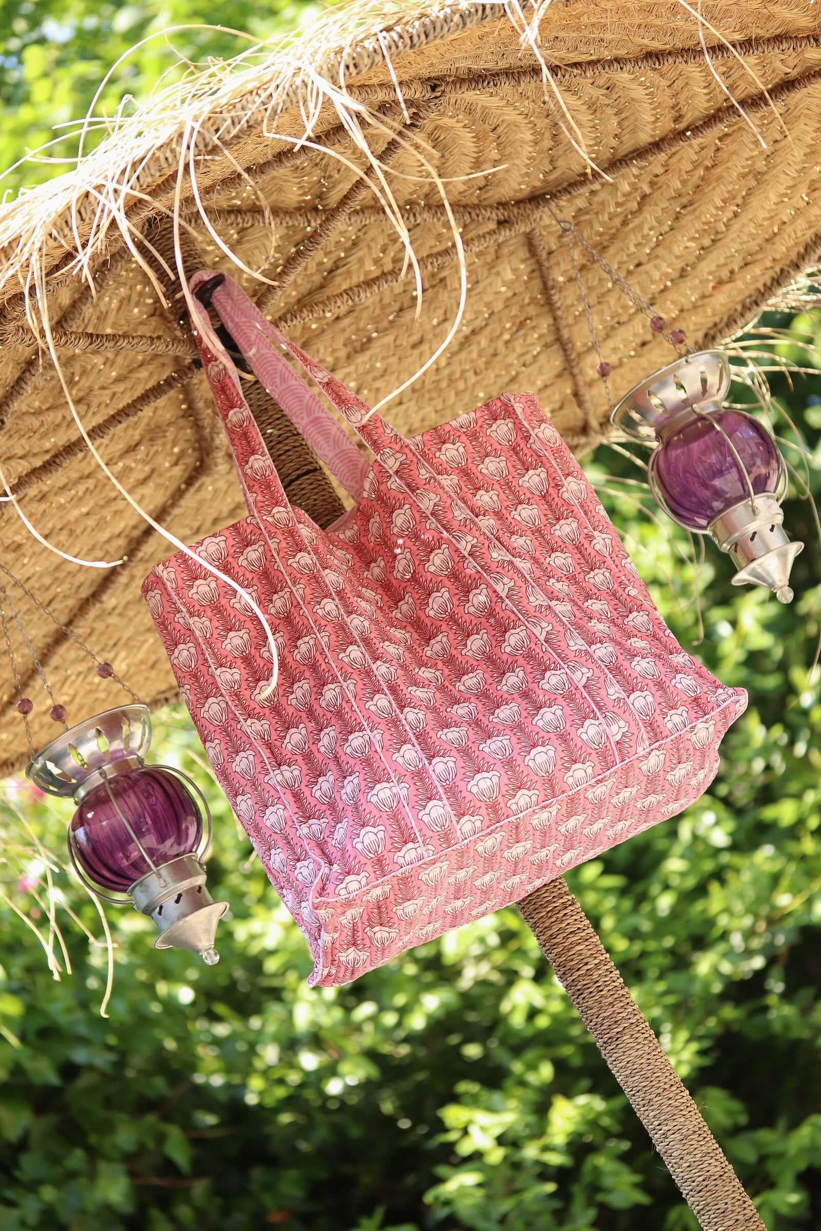 Quilted Beach Bag